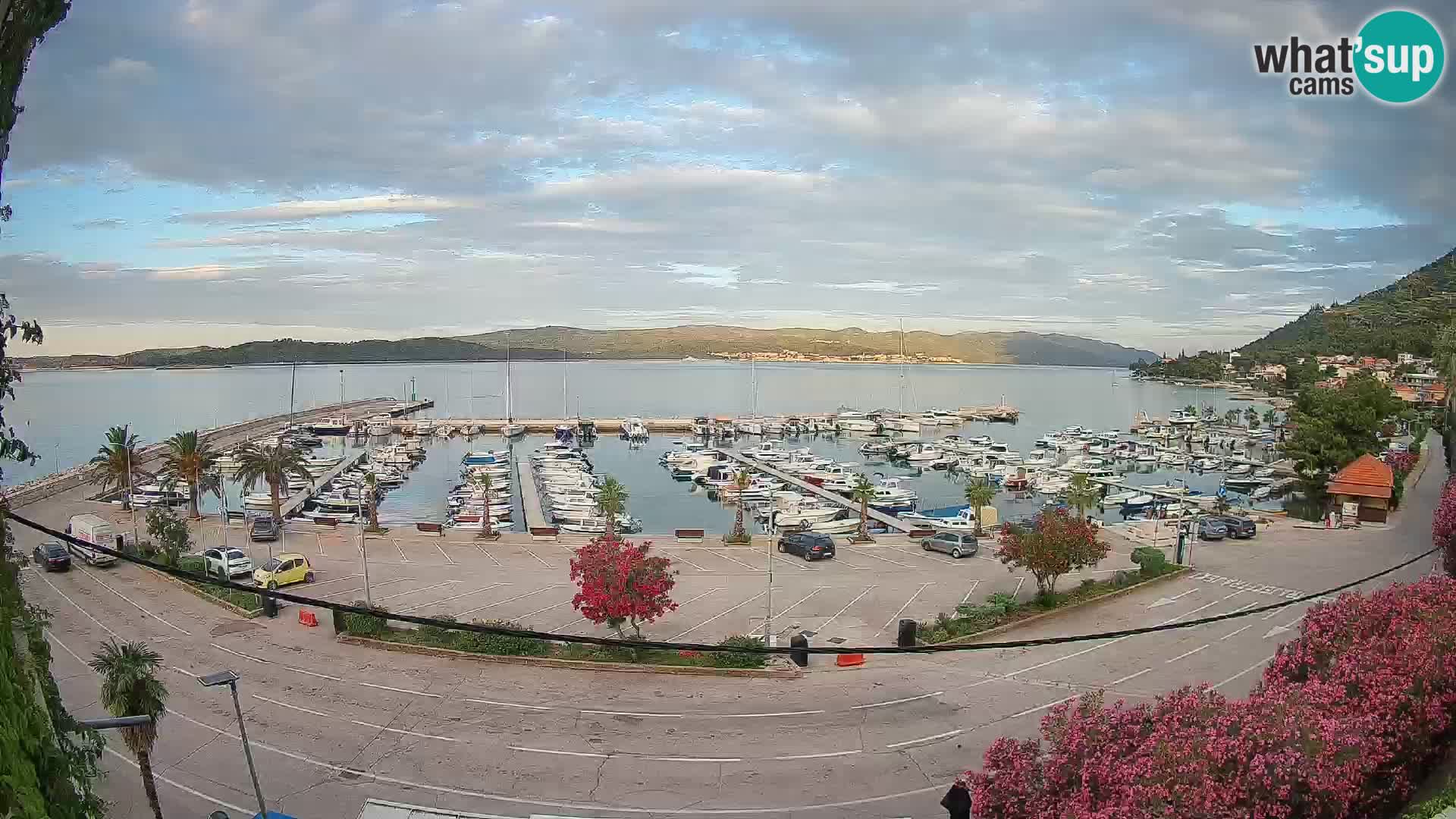 Webcam Orebić Riva – Ferry to Korčula Live