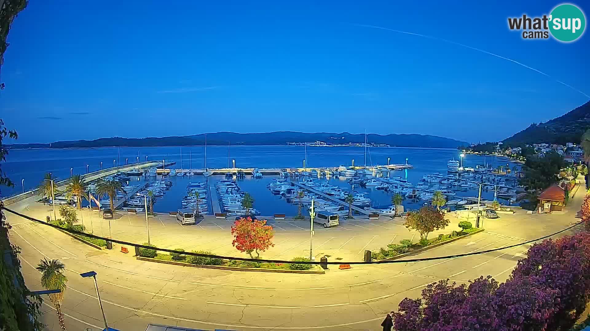 Webcam Orebić Riva – Ferry to Korčula Live