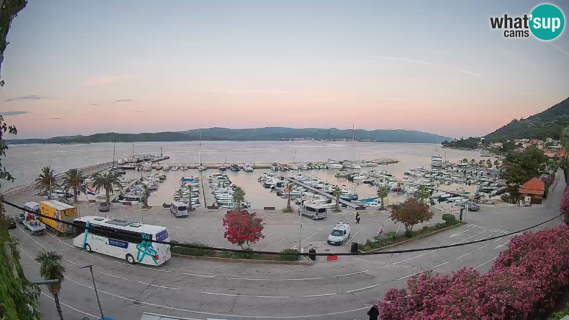Webcam Orebić Riva – Ferry a Korčula en vivo