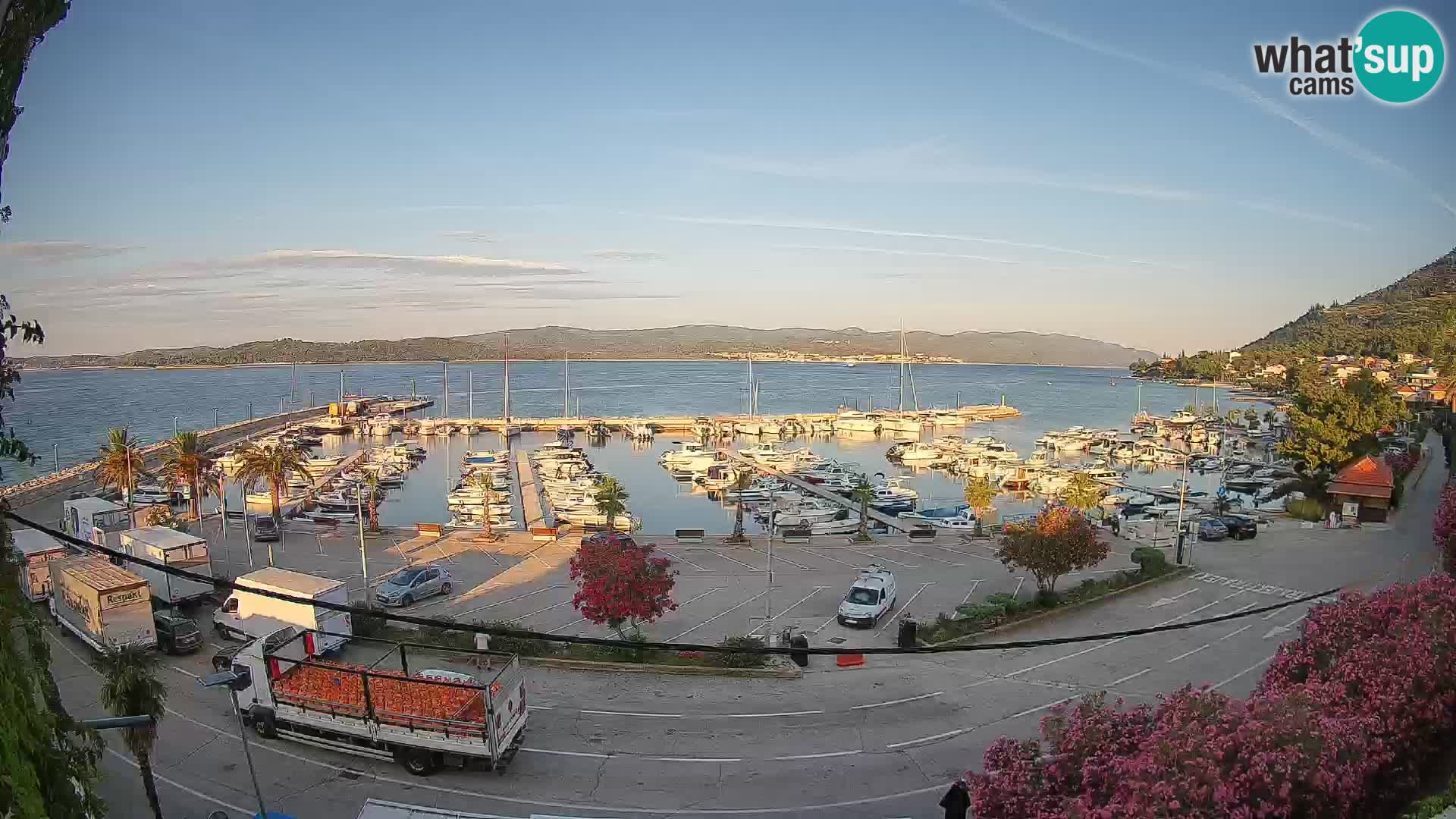Webcam Orebić Riva – Ferry a Korčula en vivo
