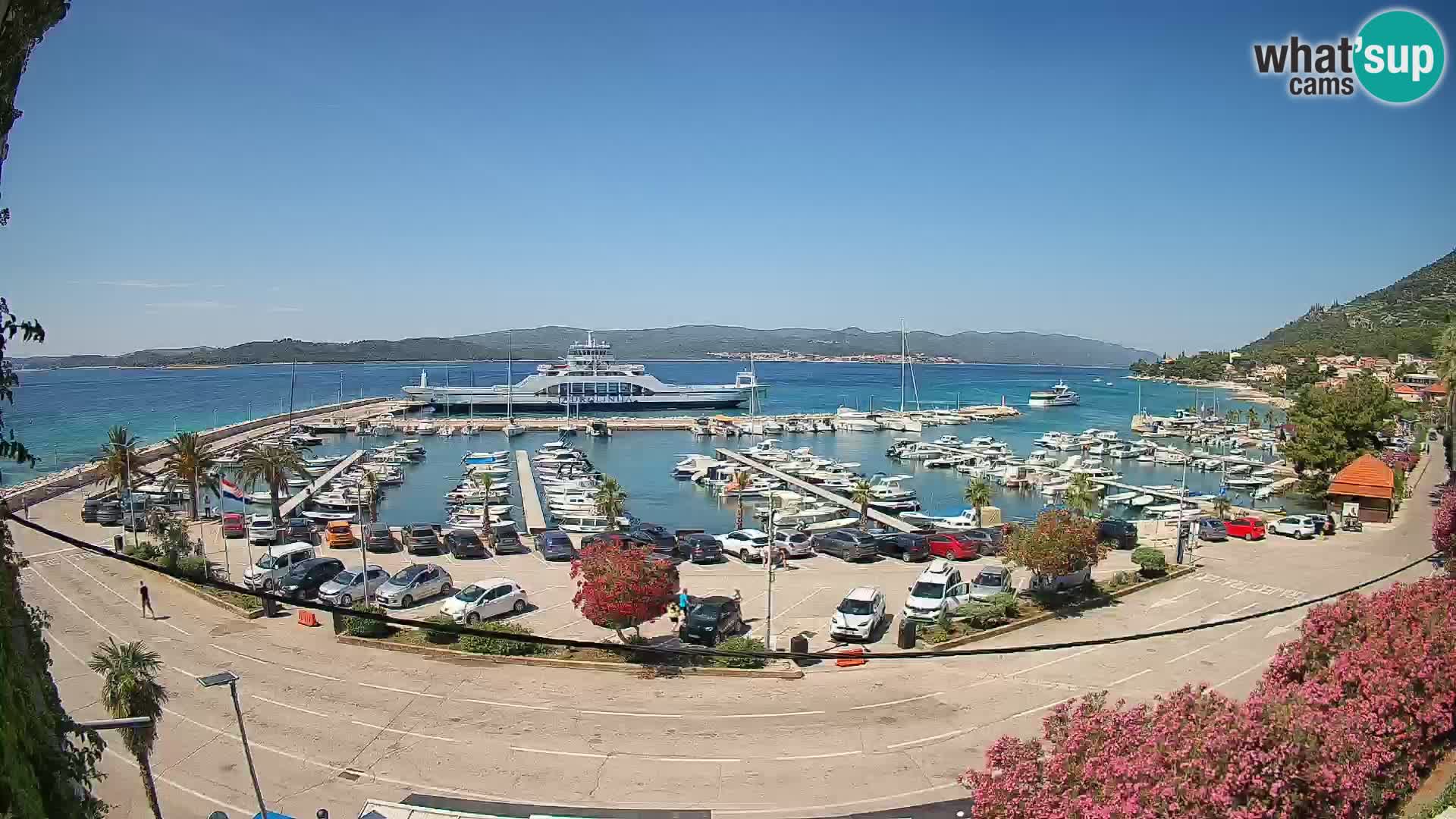 Webcam Orebić Riva – Ferry a Korčula en vivo