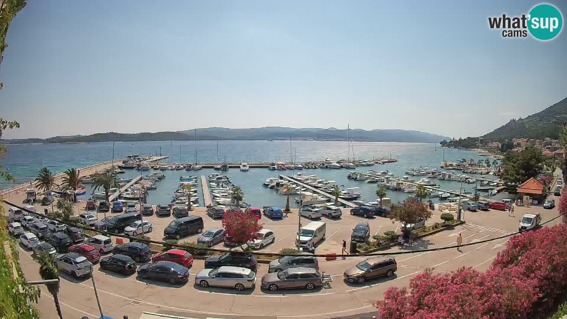 Webcam Orebić Riva – Ferry vers Korčula en direct