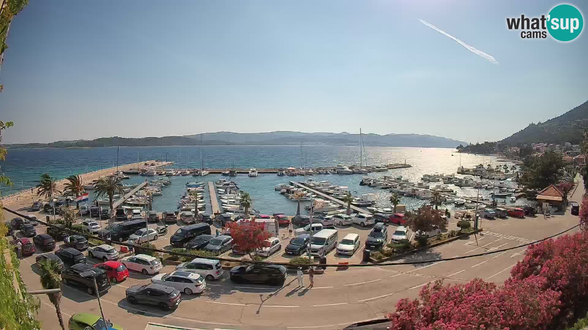 Webcam Orebić Riva – Ferry vers Korčula en direct