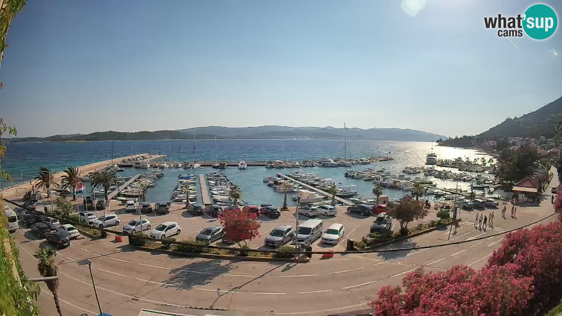 Webcam Orebić Riva – Ferry to Korčula Live