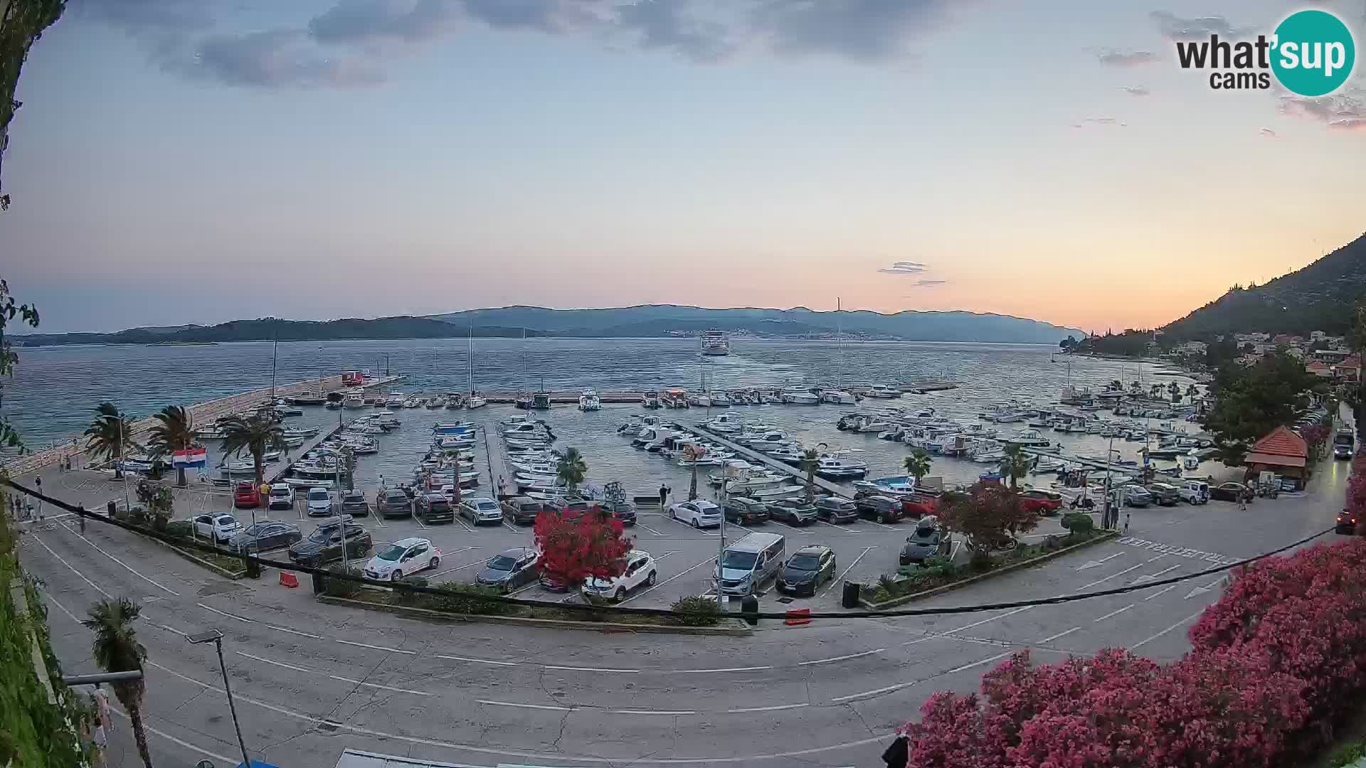 Webcam Orebić Riva – Ferry to Korčula Live