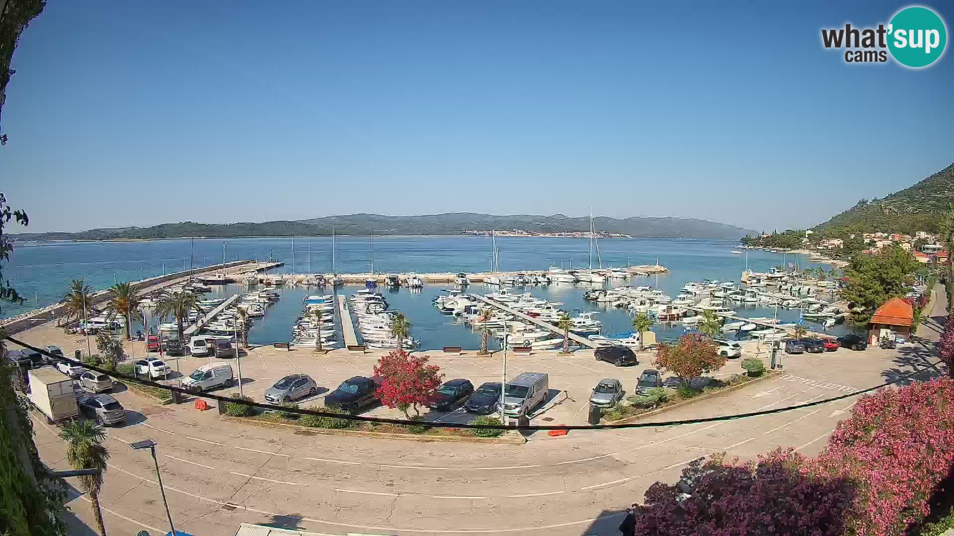 Webcam Orebić Riva – Ferry a Korčula en vivo