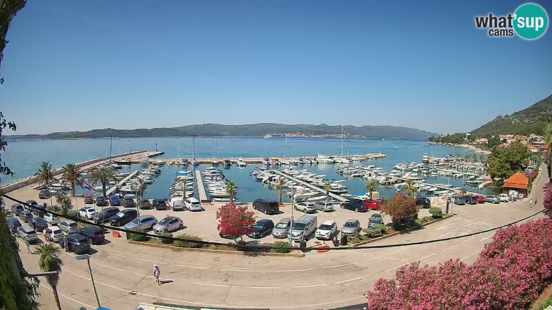 Webcam Orebić Riva – Ferry to Korčula Live