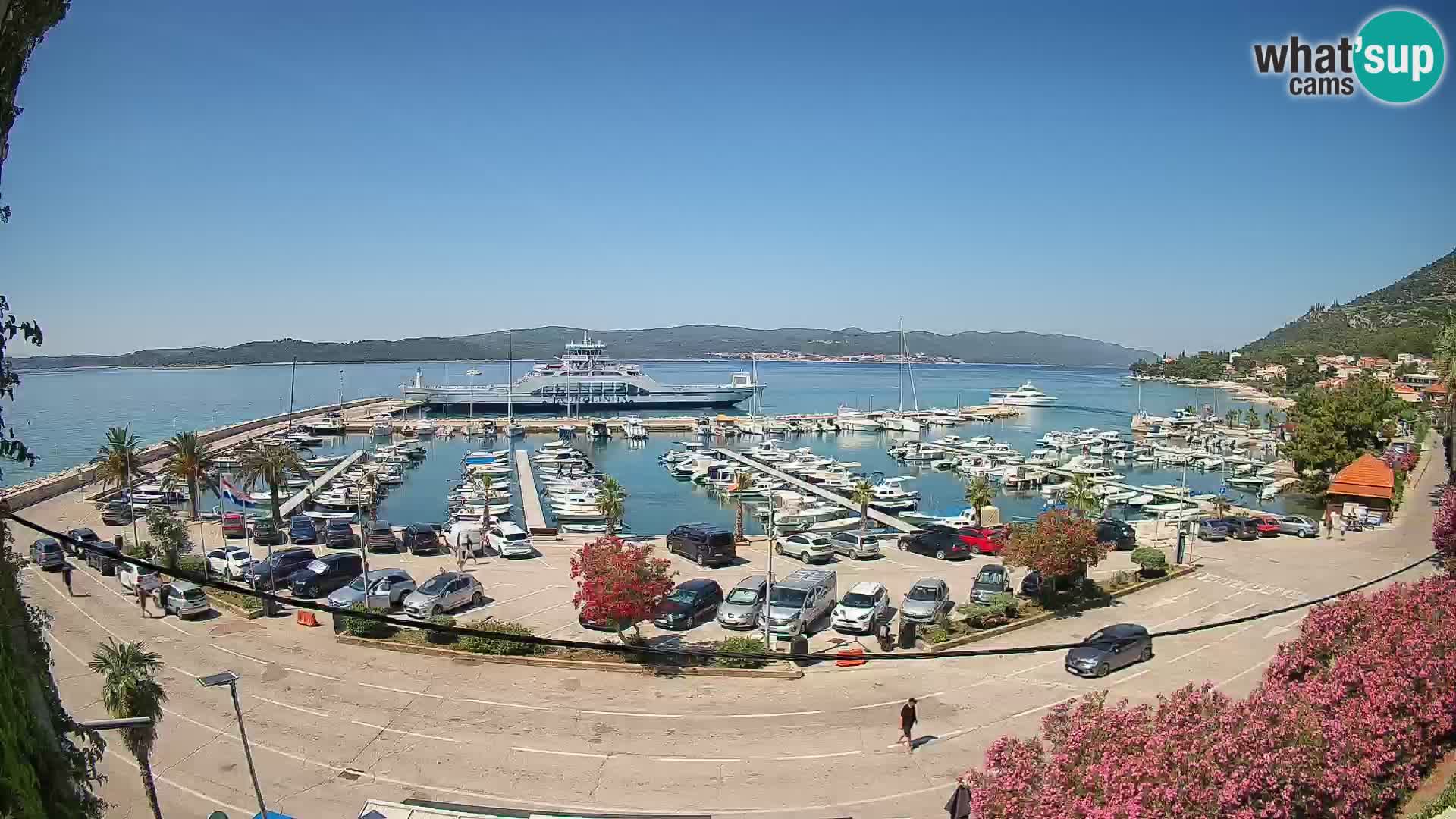 Web kamera Orebić Riva – Trajekt za Korčulu uživo