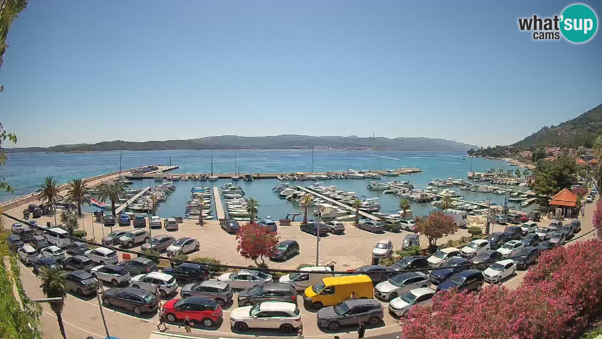 Webcam Orebić Riva – Ferry to Korčula Live