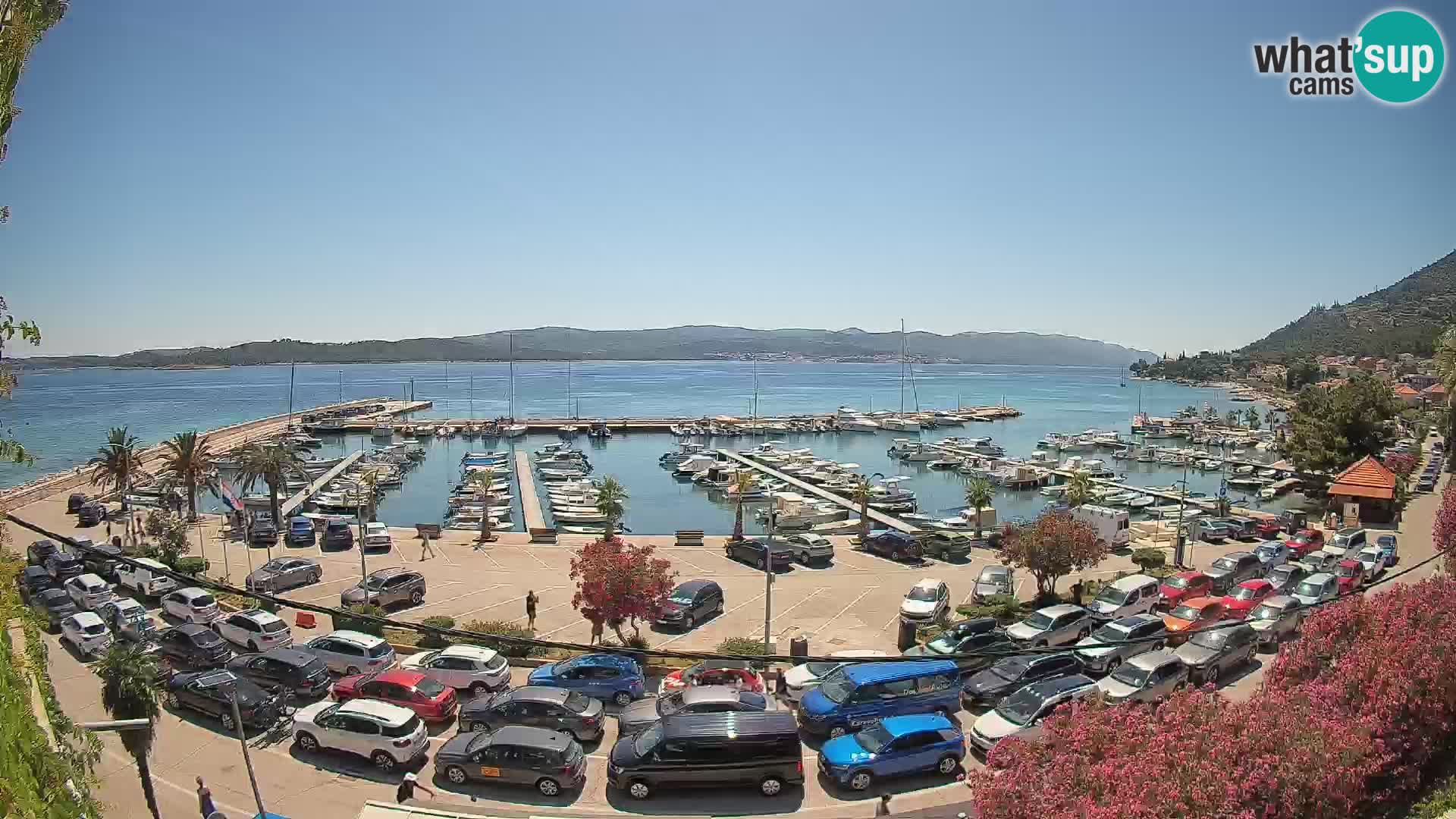 Webcam Orebić Uferpromenade – Fähre nach Korčula Live