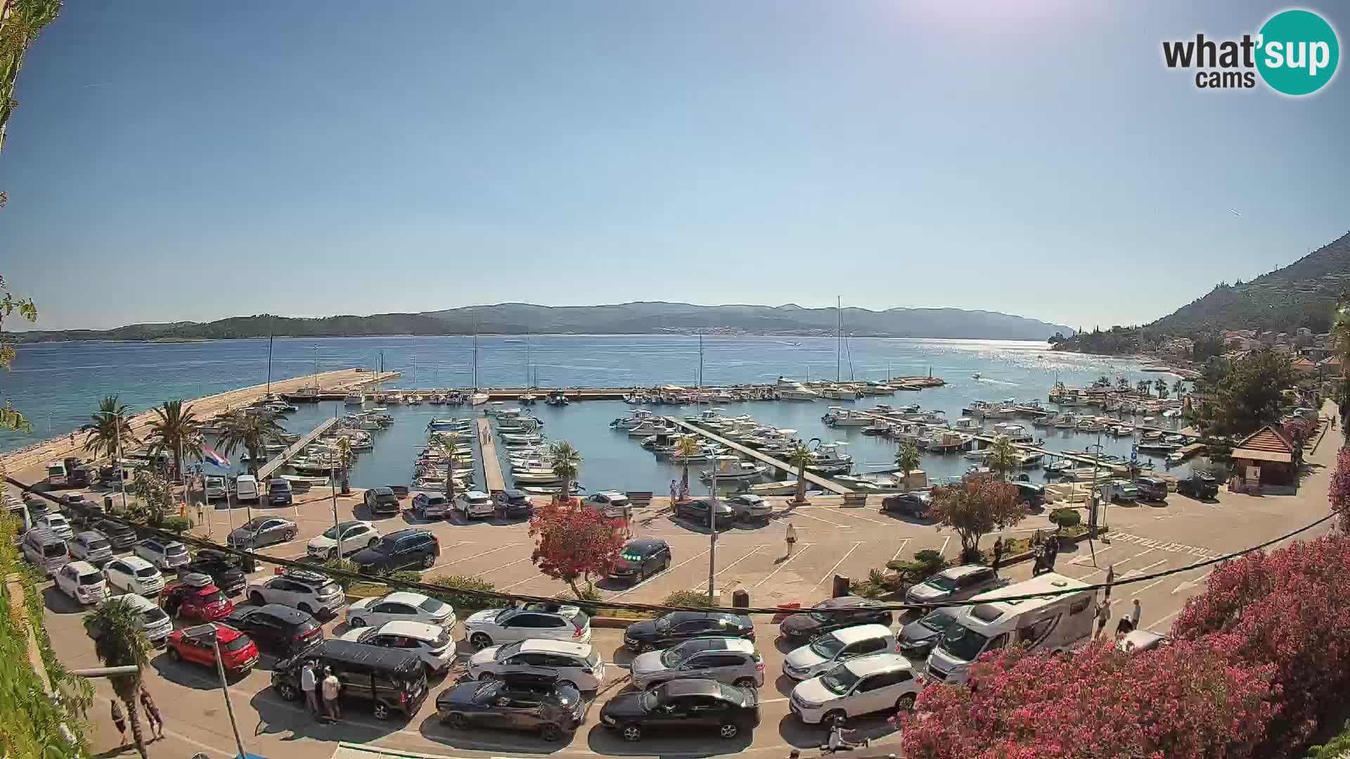 Web kamera Orebić Riva – Trajekt za Korčulu uživo
