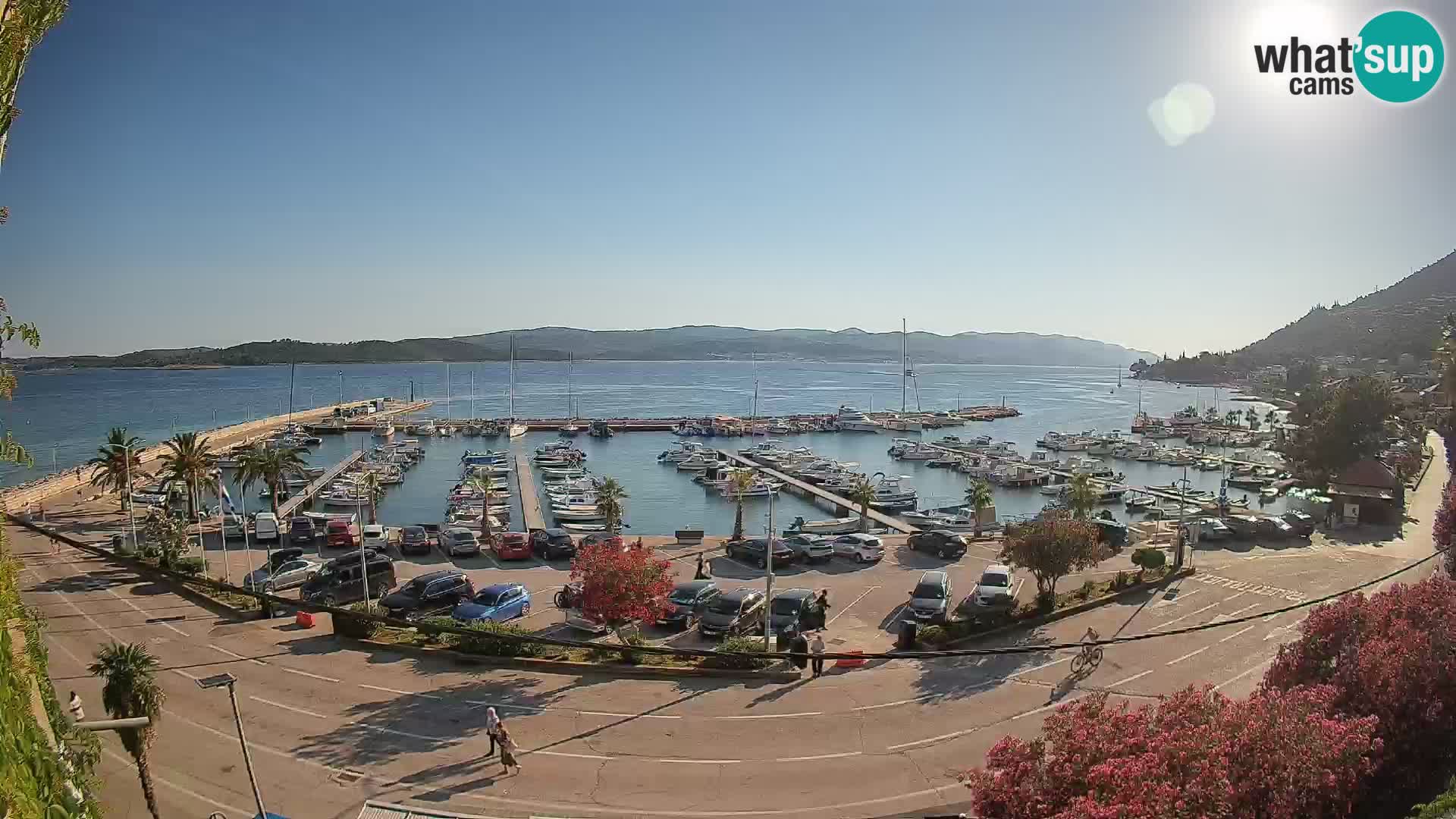 Webcam Orebić Riva – Ferry to Korčula Live