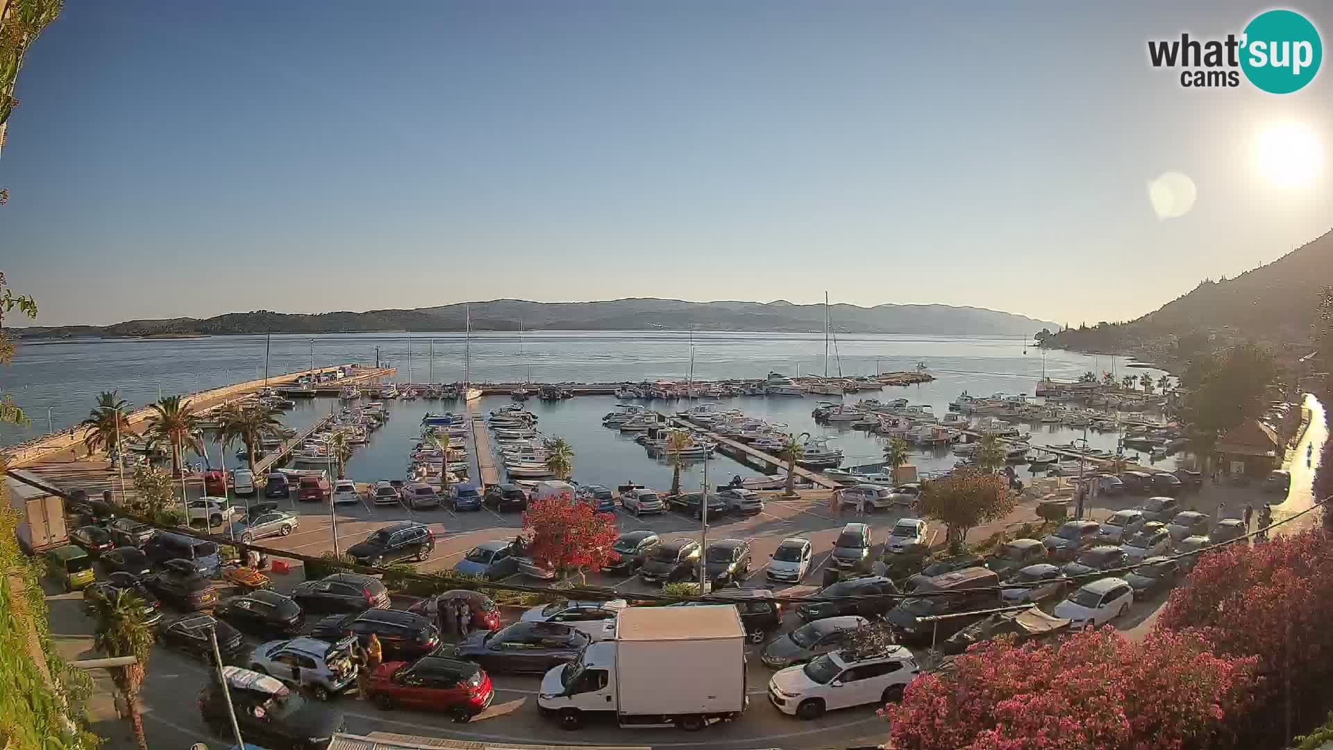 Spletna kamera Orebić Riva – Trajekt za Korčulo v živo