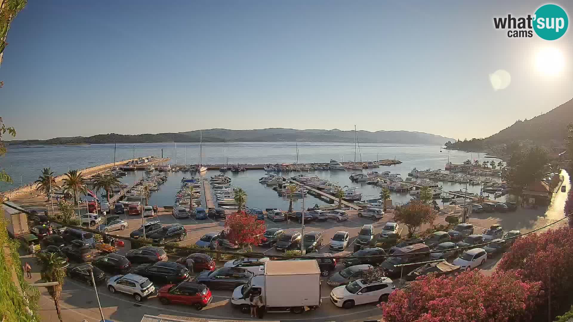 Webcam Orebić Riva – Ferry to Korčula Live
