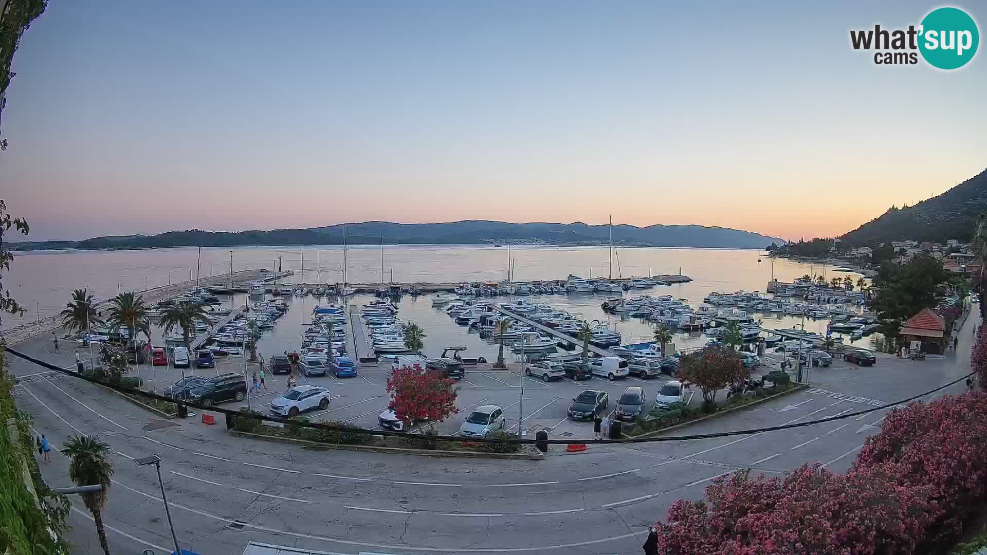 Webcam Orebić Riva – Ferry to Korčula Live