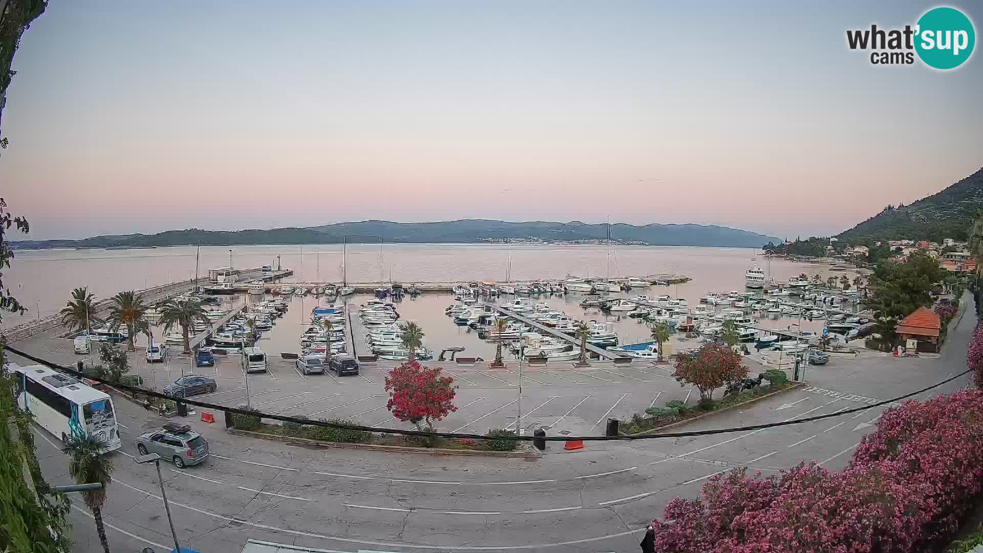 Webcam Orebić Riva – Ferry vers Korčula en direct