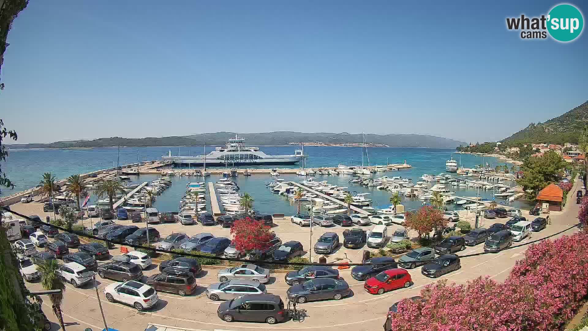 Webcam Orebić Riva – Ferry vers Korčula en direct