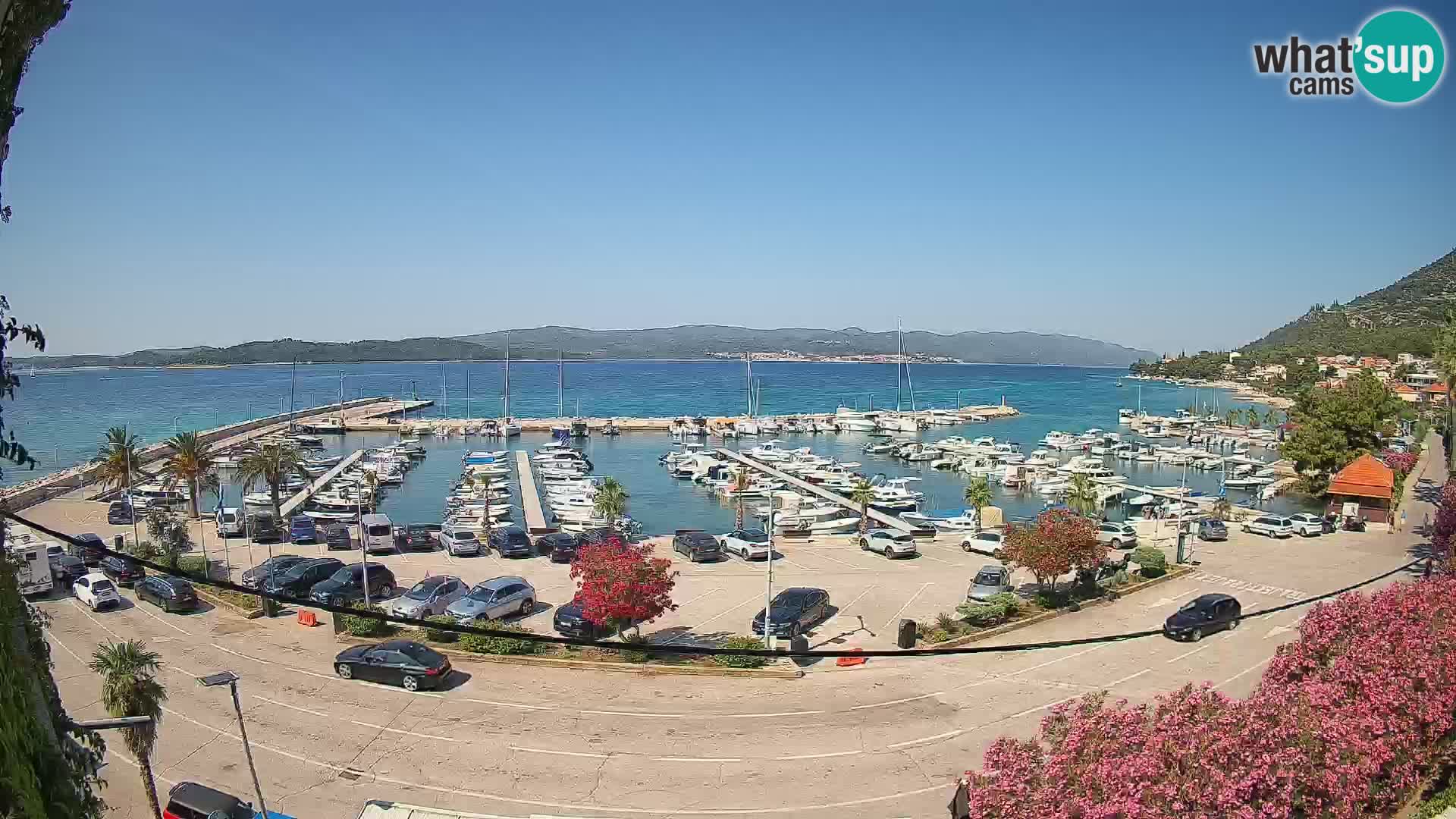 Webcam Orebić Riva – Ferry a Korčula en vivo