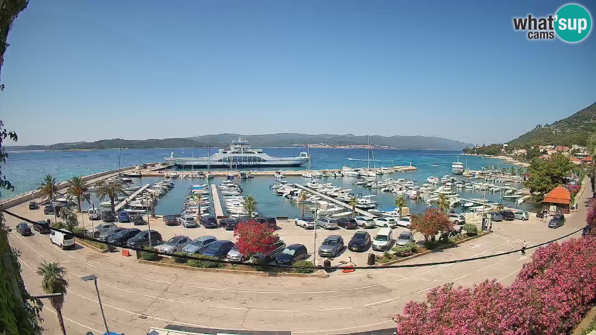 Web kamera Orebić Riva – Trajekt za Korčulu uživo