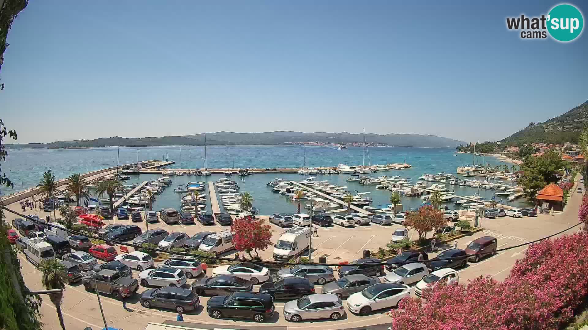 Webcam Orebić Riva – Ferry to Korčula Live