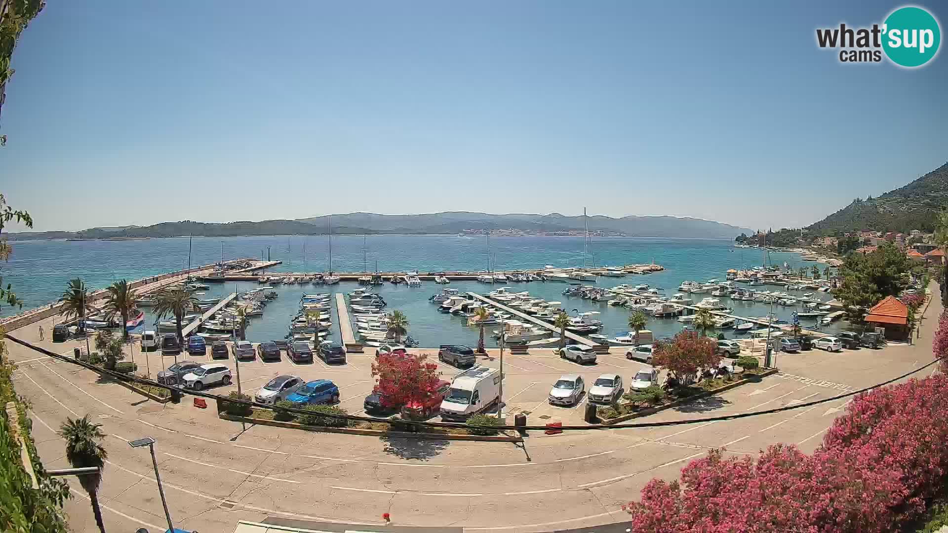 Webcam Orebić Riva – Ferry to Korčula Live