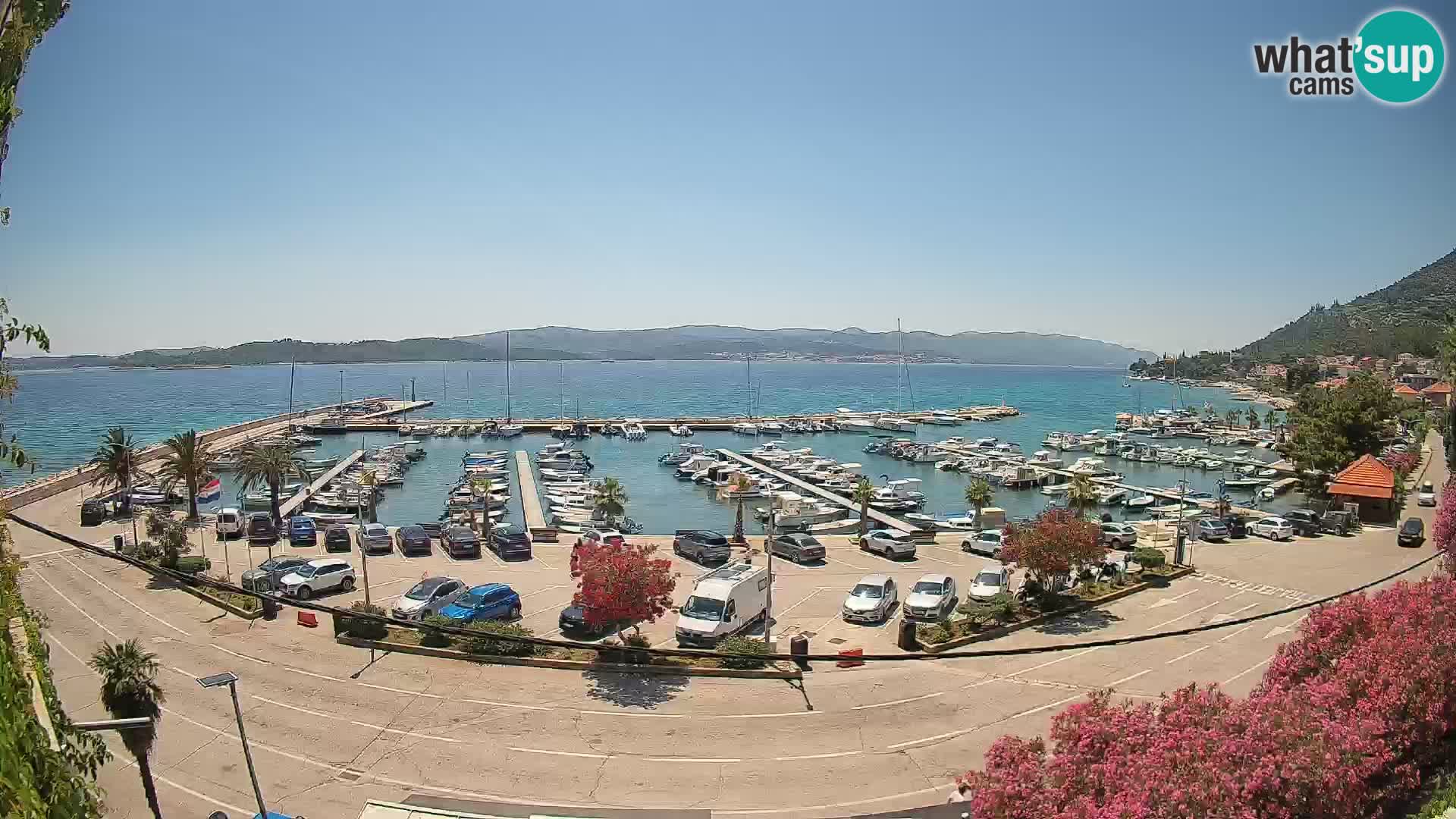 Webcam Orebić Riva – Ferry a Korčula en vivo