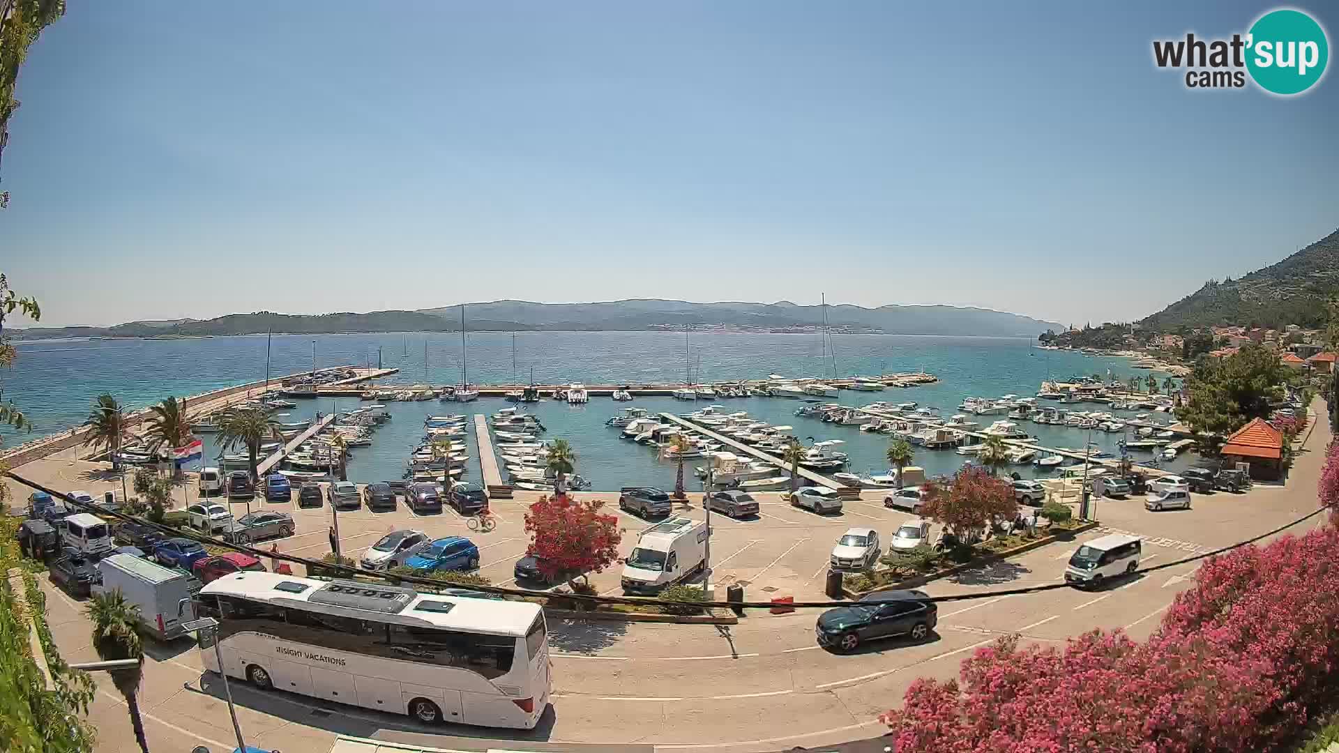 Webcam Orebić Uferpromenade – Fähre nach Korčula Live