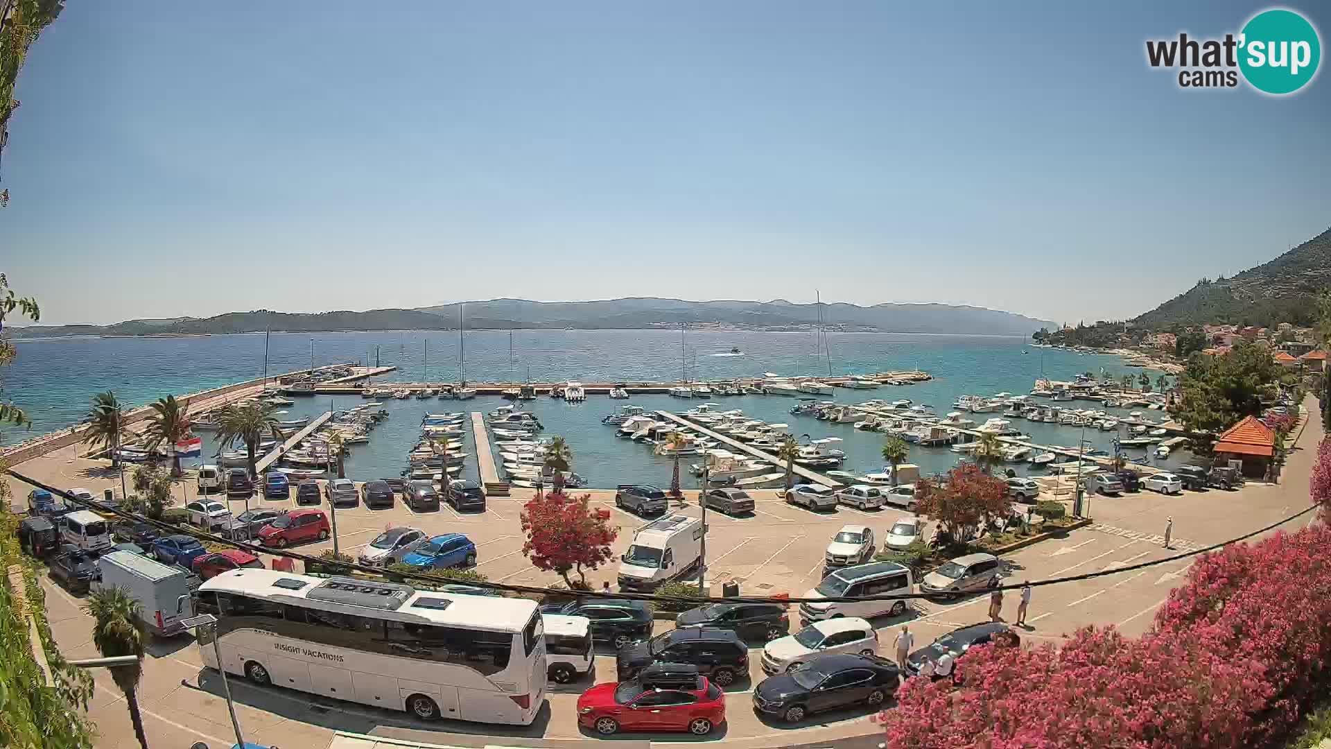 Webcam Orebić Riva – Ferry to Korčula Live