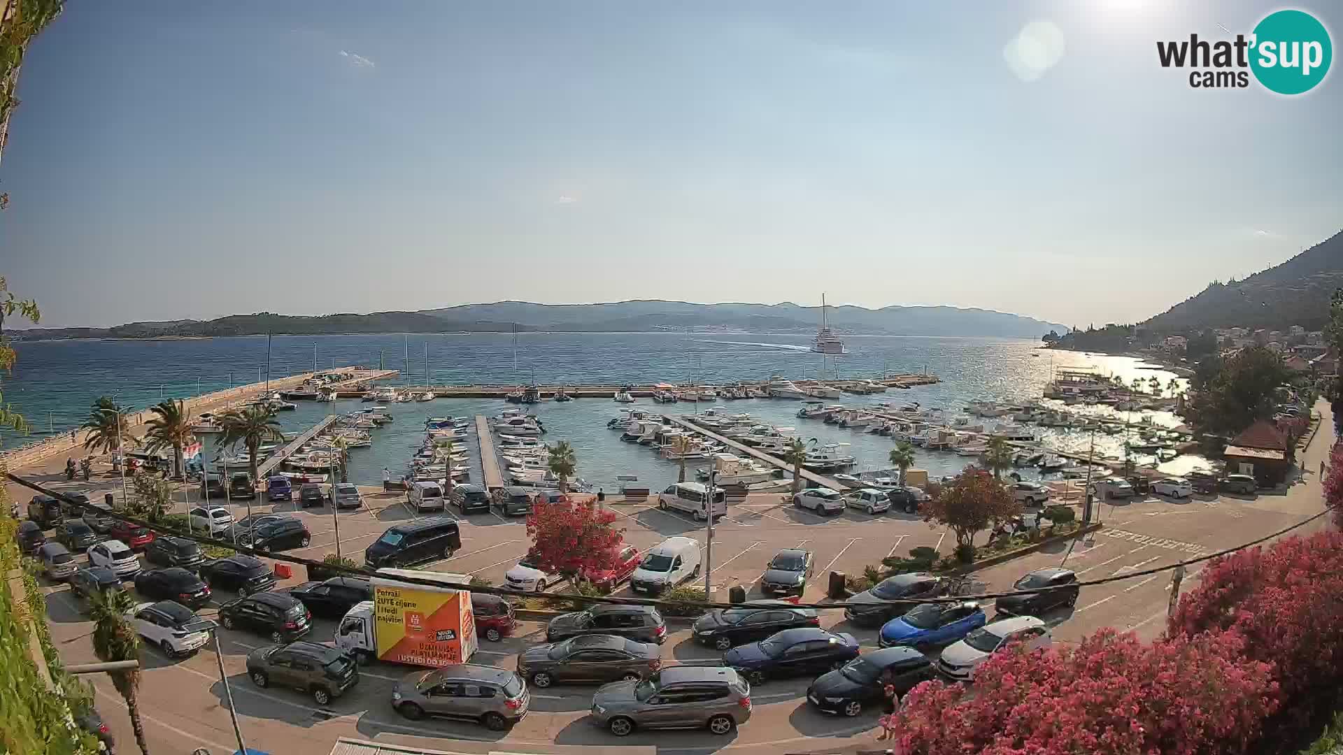 Webcam Orebić Riva – Ferry to Korčula Live