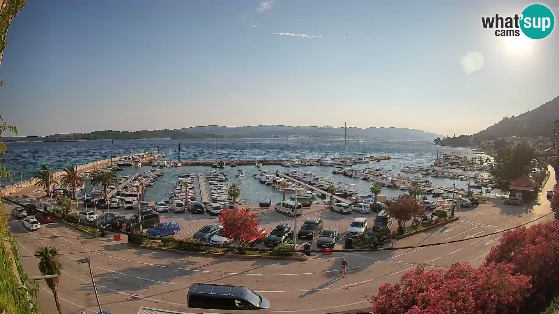 Webcam Orebić Uferpromenade – Fähre nach Korčula Live