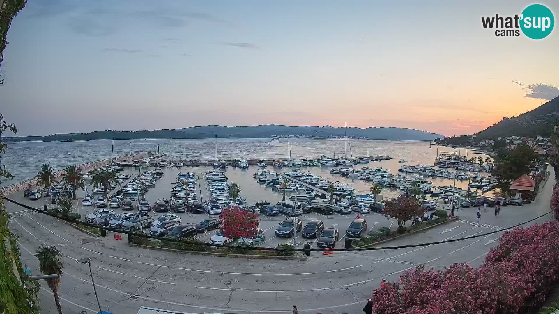 Webcam Orebić Uferpromenade – Fähre nach Korčula Live