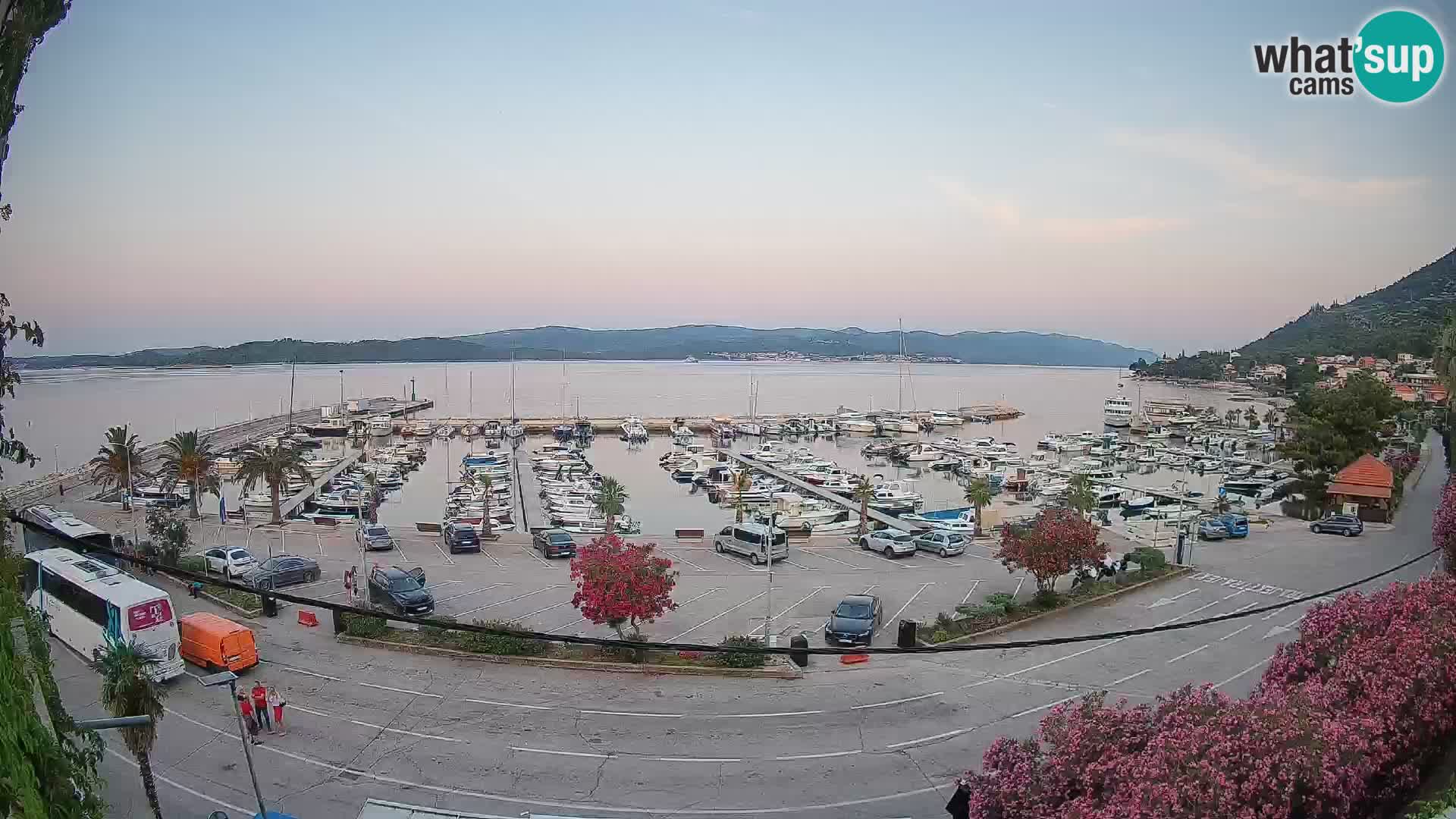 Webcam Orebić Riva – Ferry a Korčula en vivo