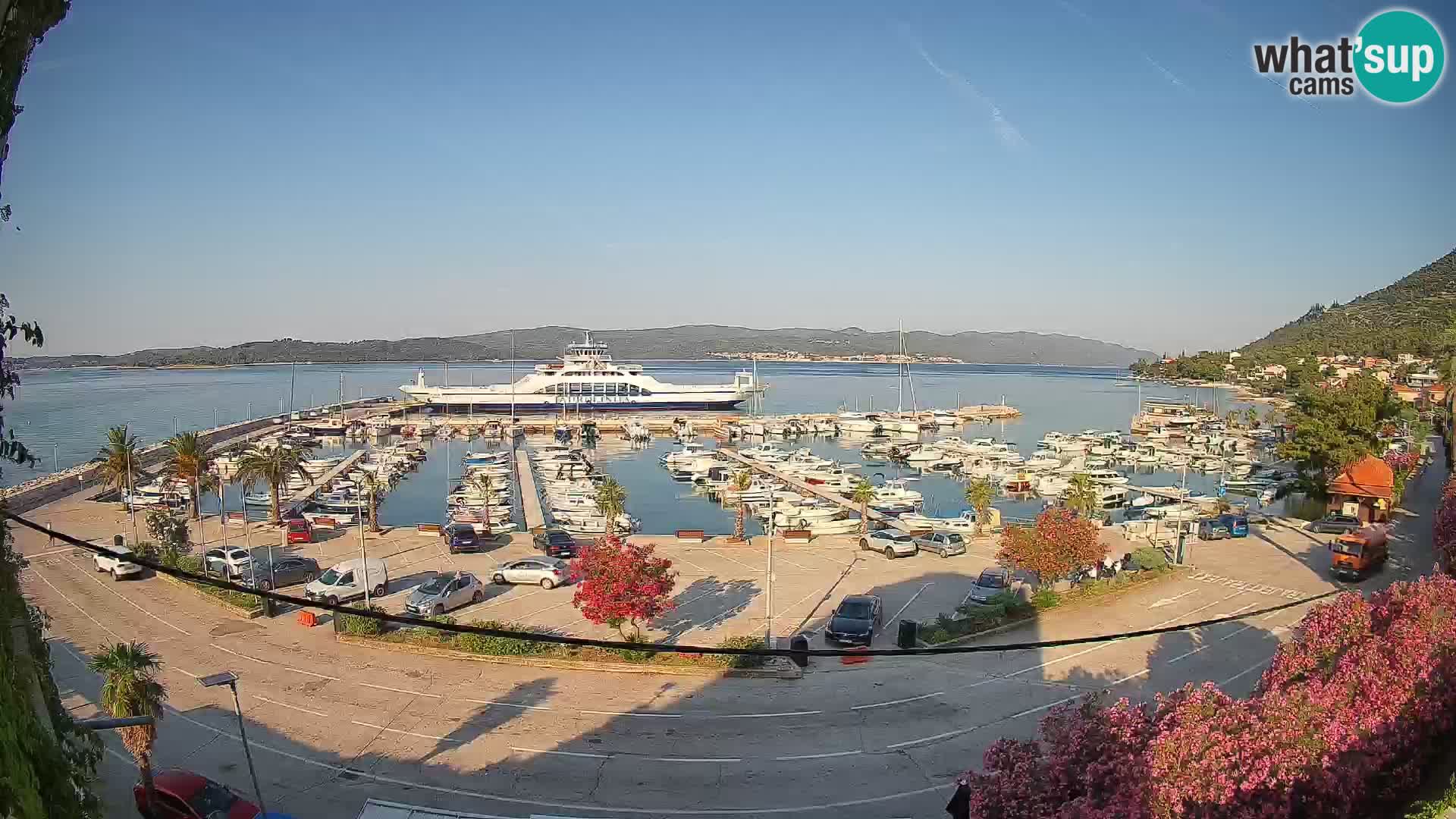 Webcam Orebić Riva – Ferry to Korčula Live