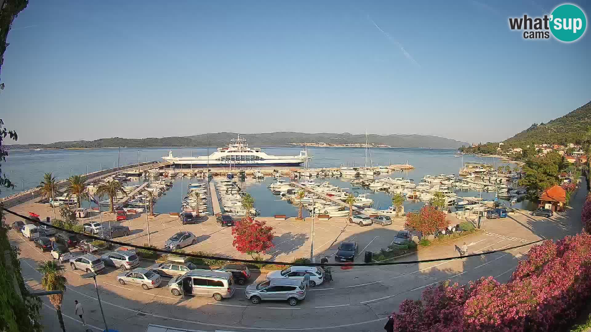 Webcam Orebić Riva – Ferry to Korčula Live