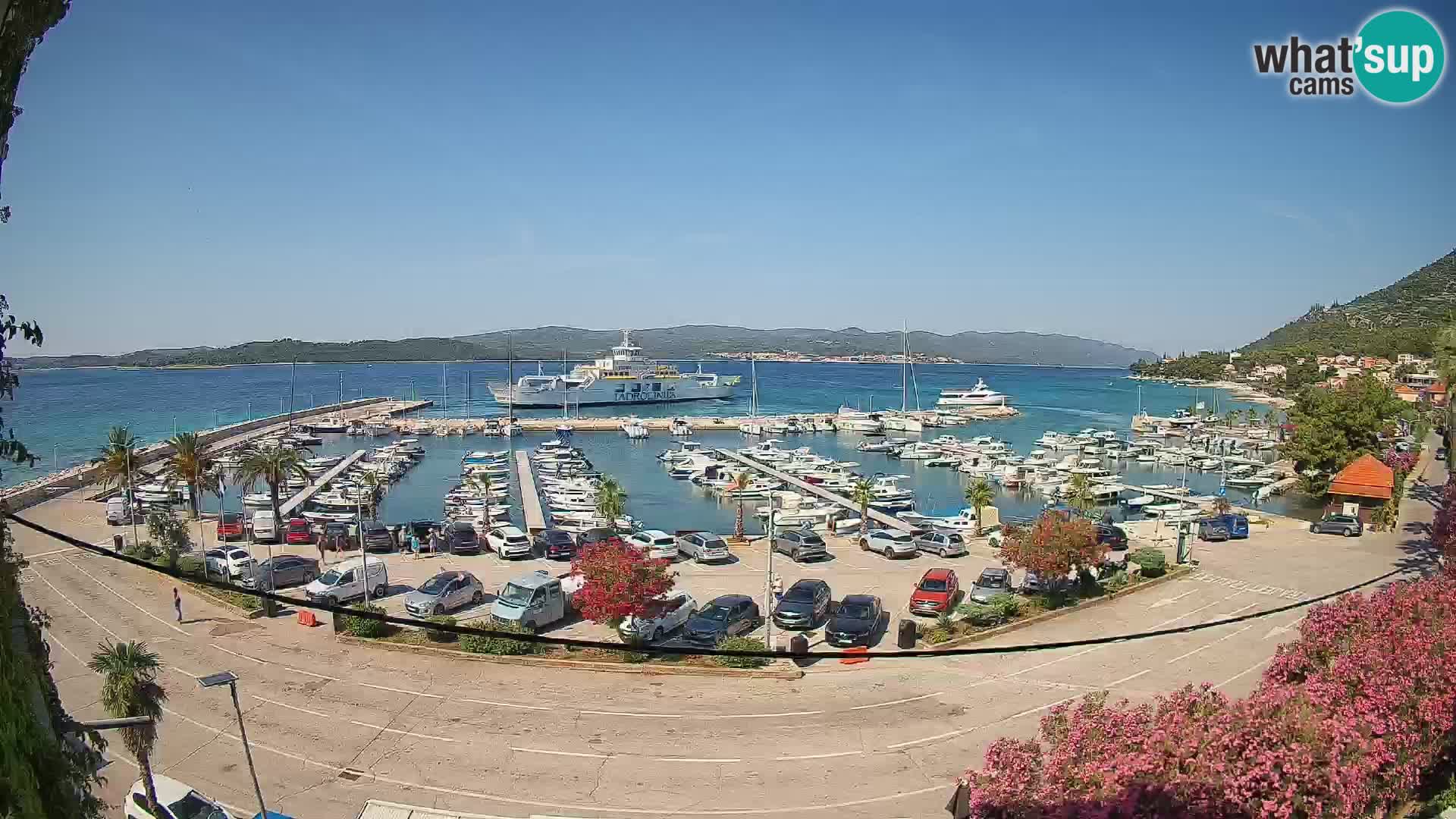 Webcam Orebić Riva – Ferry to Korčula Live