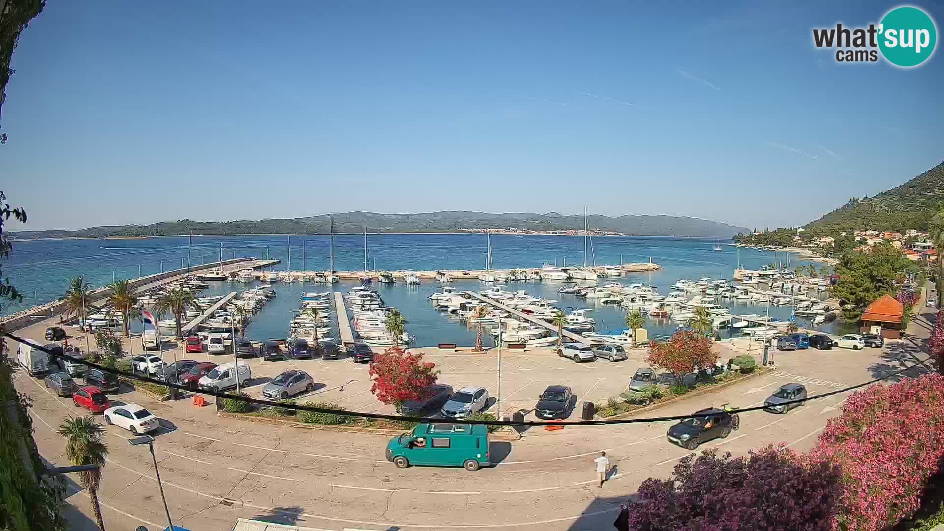 Spletna kamera Orebić Riva – Trajekt za Korčulo v živo