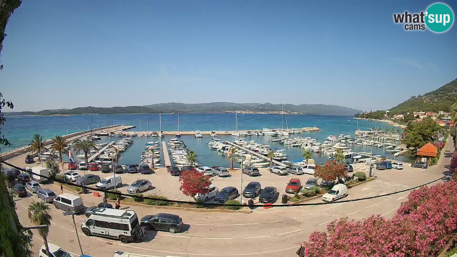 Spletna kamera Orebić Riva – Trajekt za Korčulo v živo