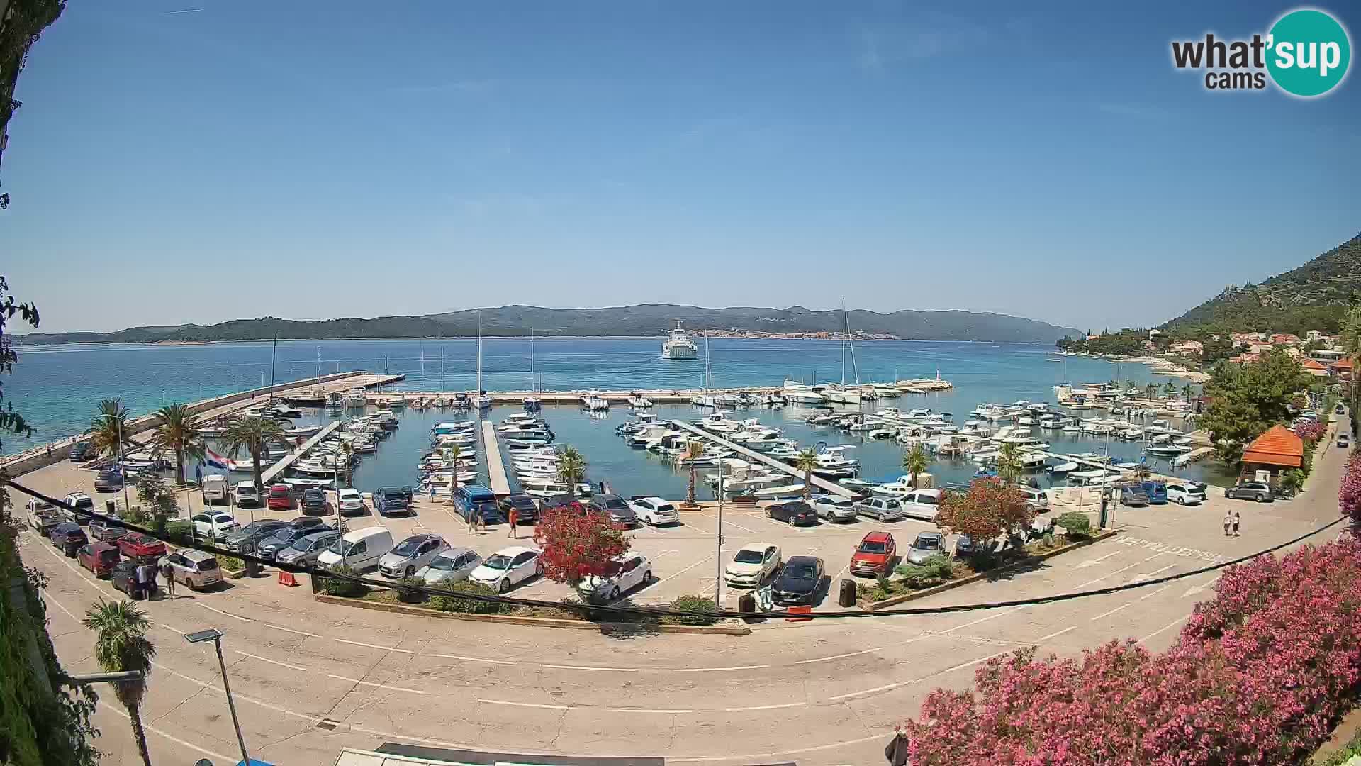 Web kamera Orebić Riva – Trajekt za Korčulu uživo