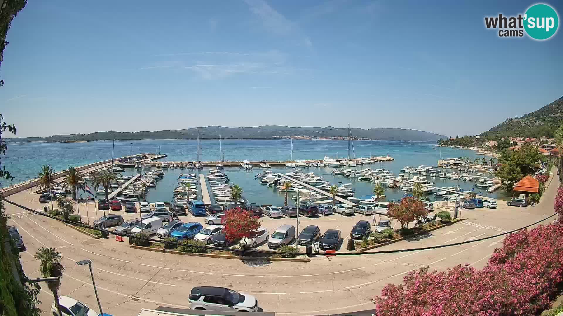 Webcam Orebić Riva – Ferry a Korčula en vivo