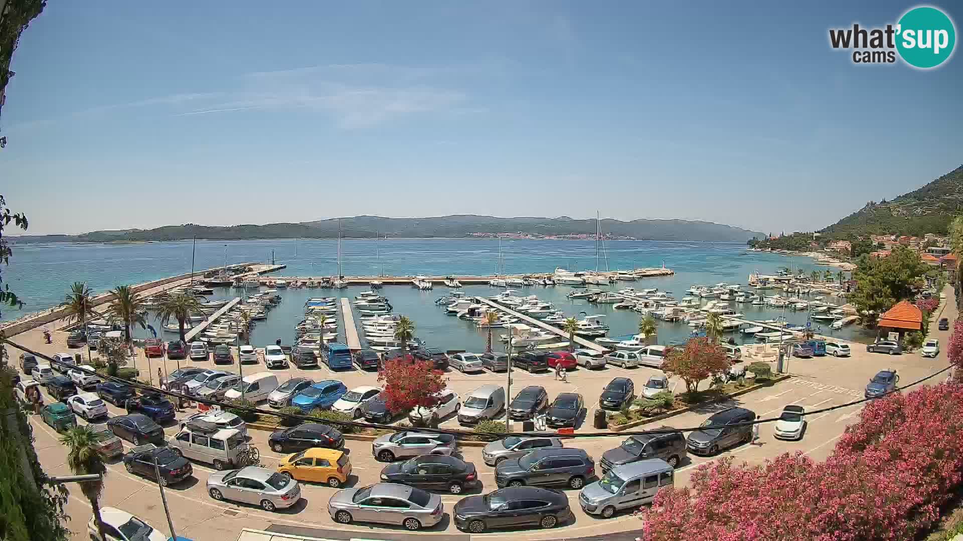 Webcam Orebić Riva – Ferry a Korčula en vivo