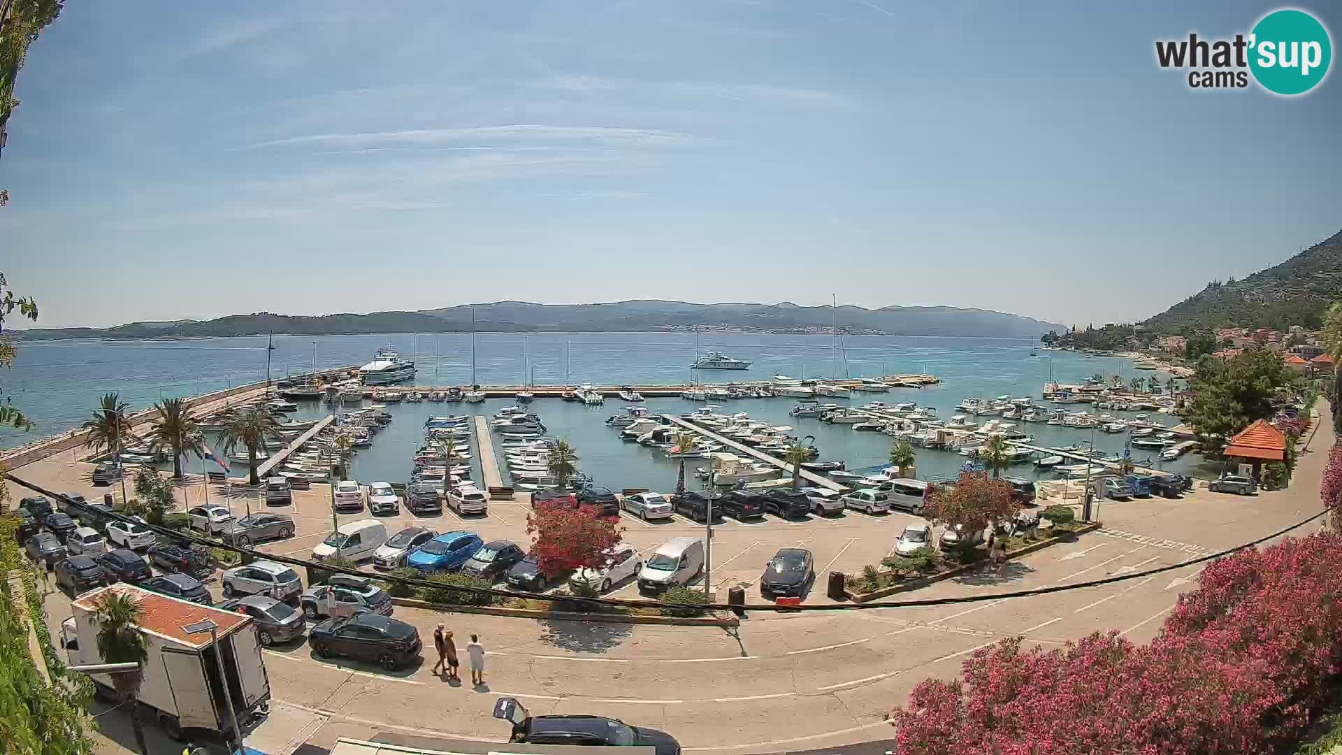 Web kamera Orebić Riva – Trajekt za Korčulu uživo