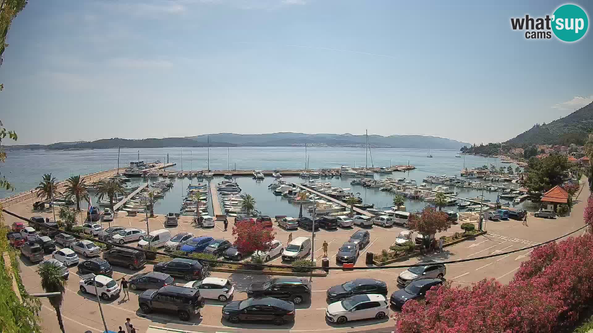 Web kamera Orebić Riva – Trajekt za Korčulu uživo