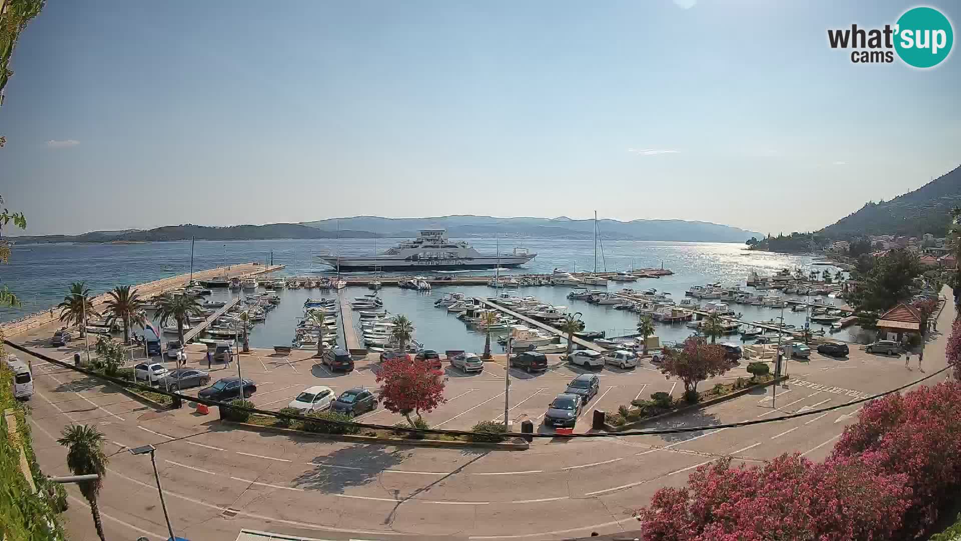 Web kamera Orebić Riva – Trajekt za Korčulu uživo