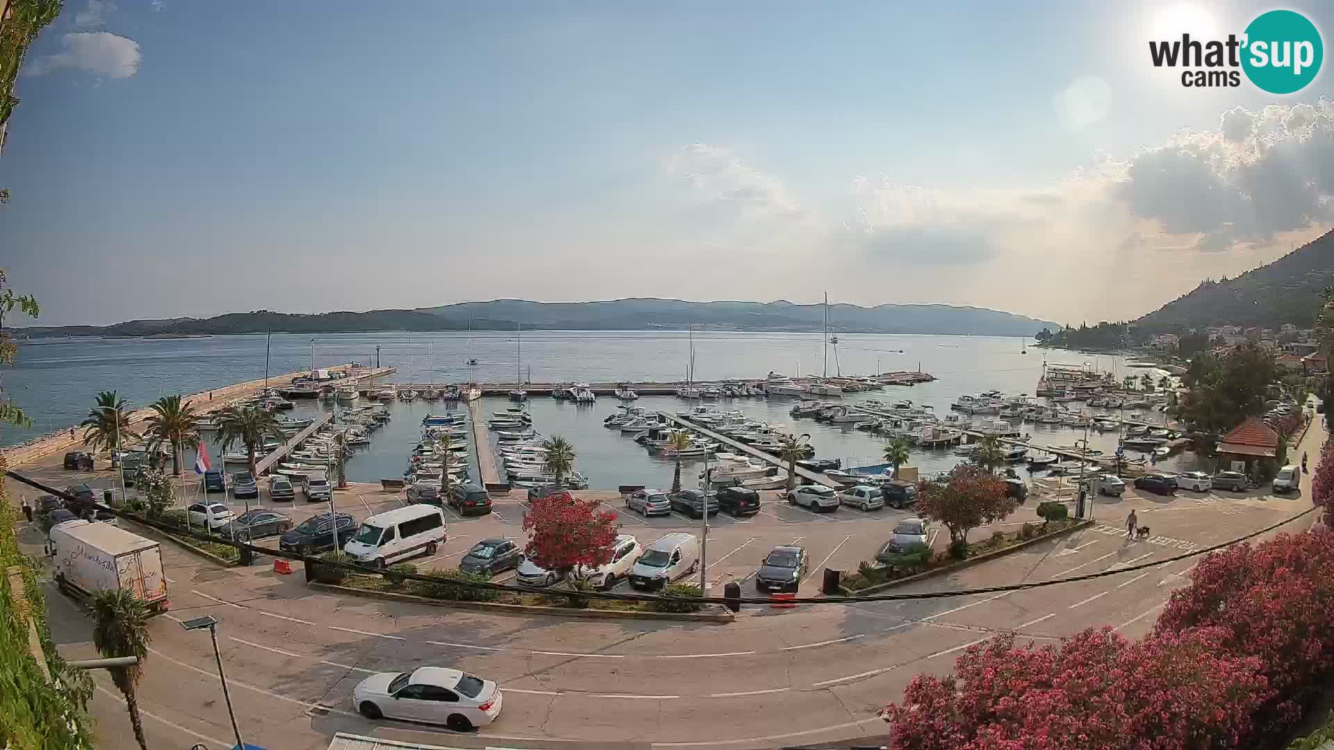 Webcam Orebić Uferpromenade – Fähre nach Korčula Live
