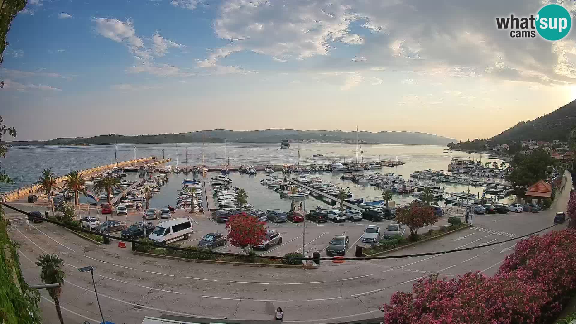Webcam Orebić Uferpromenade – Fähre nach Korčula Live
