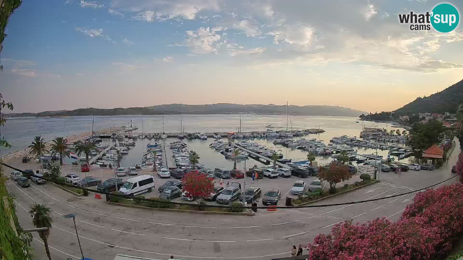 Webcam Orebić Uferpromenade – Fähre nach Korčula Live