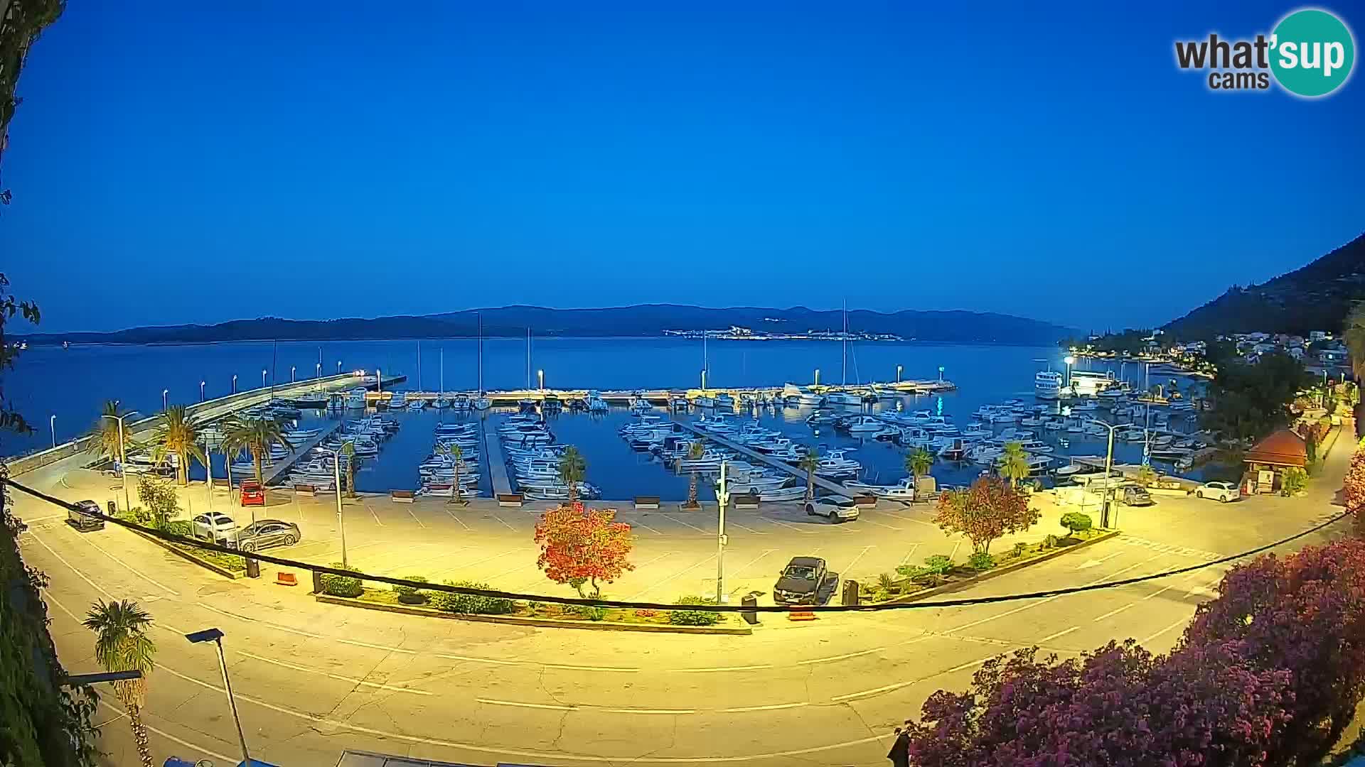 Webcam Orebić Uferpromenade – Fähre nach Korčula Live