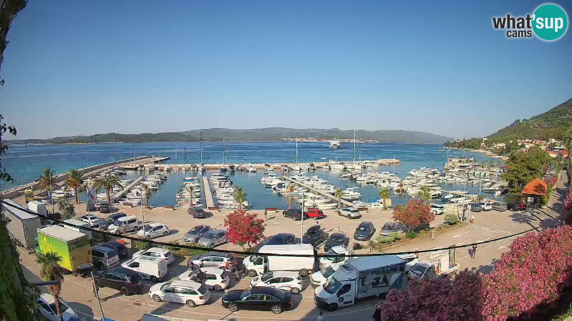 Webcam Orebić Uferpromenade – Fähre nach Korčula Live