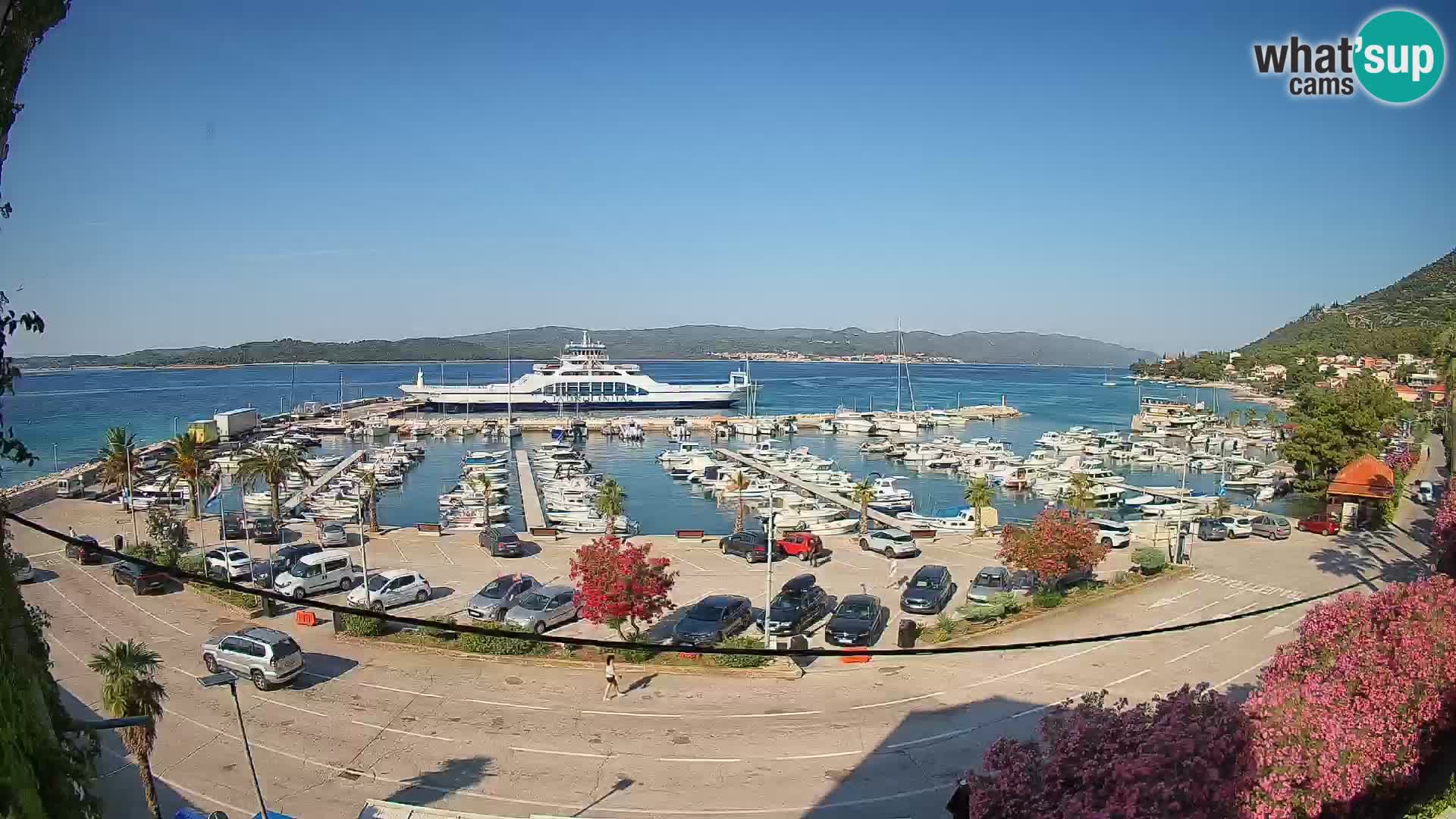 Web kamera Orebić Riva – Trajekt za Korčulu uživo