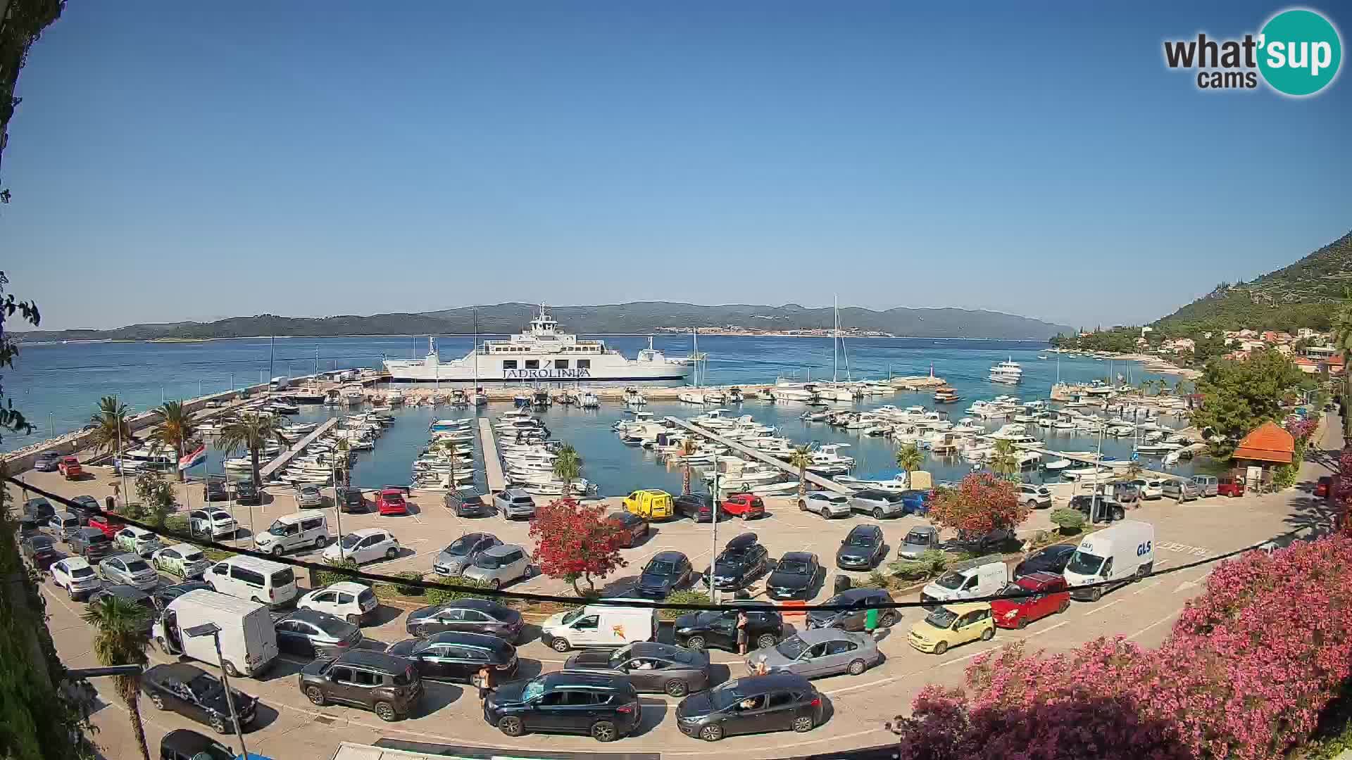 Webcam Orebić Riva – Ferry to Korčula Live